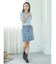 ビジューデニムミニスカート