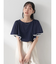 パイピングフレアスリーブカットソー