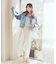 SET2点起毛ストライプシャツ+バルーンビスチェ