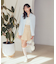 SET2点起毛ストライプシャツ+バルーンビスチェ