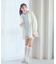 SET2点起毛ストライプシャツ+バルーンビスチェ