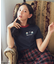 miffy/earth Rose ringer Tee