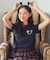 miffy/earth Rose ringer Tee
