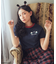 miffy/earth Rose ringer Tee