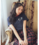 miffy/earth Rose ringer Tee
