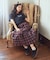 miffy/earth Rose ringer Tee