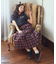 miffy/earth Rose ringer Tee