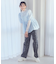 リボンプリントデニムパンツ