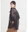 バックドロストシアーストライプオーバーシャツ