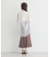 バックドロストシアーストライプオーバーシャツ
