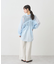 バックドロストシアーストライプオーバーシャツ