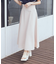 シアーバックレースアップフレアスカート