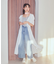 タックホックデニムパンツ