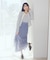 シフォンドロストレイヤードスカート
