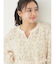 ジャガード切替ワンピース