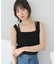 レイヤードニットタンクトップ