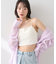 アシメショルダーショートキャミソール