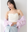 アシメショルダーショートキャミソール