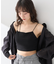 アシメショルダーショートキャミソール