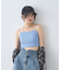 アシメショルダーショートキャミソール