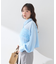 フロントチュールフリルクロップドシャツ