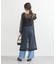 メッシュレイヤードワンピース