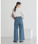 タックホックデニムパンツ
