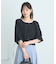 前後2wayミニフリンジブラウス