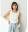 レイヤードカットタンクトップ