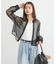 メッシュストライプショートシャツ