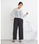 メッシュストライプショートシャツ