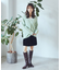 ベロアドットミニスカート
