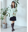 ベロアドットミニスカート