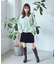 ベロアドットミニスカート