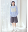 SET2点透かしニットビスチェ＋シャツ