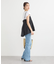 セルフカットフレアデニムパンツ