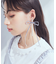 ベロアリボンロングピアス