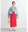 ノーカラーデニムジャケット