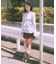 ベルト付きタブデザインショートパンツ