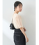 袖シアーレースプルオーバー