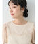 袖シアーレースプルオーバー