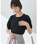 ロゴプレート付きパフスリーブプルオーバー