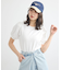 ロゴプレート付きパフスリーブプルオーバー