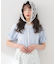 ロゴプレート付きパフスリーブプルオーバー