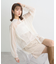 チュールレイヤードシャツ