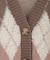 ループ編みアーガイルカーディガン