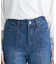 フロントシームセミフレアデニムパンツ