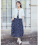 花柄シアーポップコーンキャミワンピース