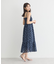 花柄シアーポップコーンキャミワンピース