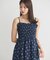 花柄シアーポップコーンキャミワンピース